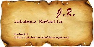 Jakubecz Rafaella névjegykártya